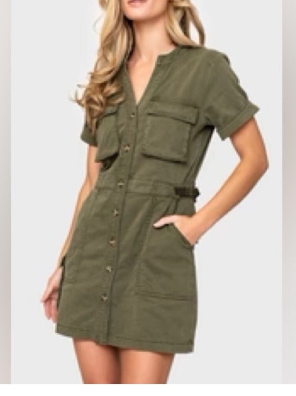 NWT $158 SANCTUARY Reissue Cargo Minidress In Burnt Olive